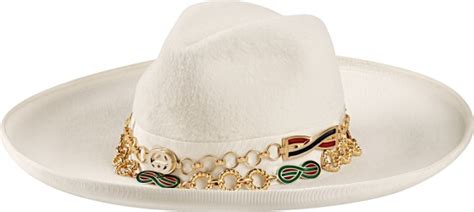 gucci cowbo7 hat|white double chain cowboy hat.